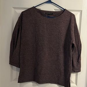 Banana Republic Women's 3/4 Sleeve Tweed Style Shirt Size S‎